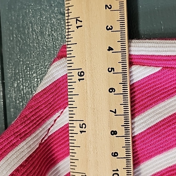 TALBOTS NWT pink‎ striped sleevless dress with V neck. GREAT FOR Vacation. - Picture 12 of 13